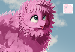 Size: 4778x3332 | Tagged: safe, artist:hierozaki, imported from derpibooru, oc, oc only, oc:fluffle puff, drool, reference sheet, solo