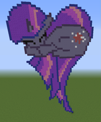 Size: 561x676 | Tagged: safe, imported from derpibooru, twilight sparkle, pony, art, cute, minecraft, minecraft pixel art, my little pony, pixel art, ponies