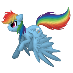 Size: 450x450 | Tagged: safe, artist:breadcipher, imported from derpibooru, rainbow dash, female, simple background, solo, transparent background