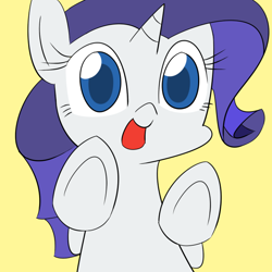 Size: 700x700 | Tagged: safe, artist:ilv, imported from derpibooru, rarity, female, hooves, simple background, solo