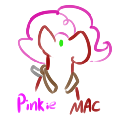 Size: 297x302 | Tagged: safe, artist:tjpones, imported from derpibooru, big macintosh, pinkie pie, pony, female, fusion, pinkiemac(fusion), solo