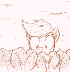 Size: 2500x2576 | Tagged: safe, artist:ncmares, imported from derpibooru, applejack, ask, big-apple-pony, frown, giantess, macro, monochrome, sketch, tree, tumblr, wide eyes