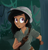 Size: 3098x3197 | Tagged: safe, artist:ink-dash, imported from derpibooru, daring do, human, dark skin, female, humanized, lost, moderate dark skin, solo