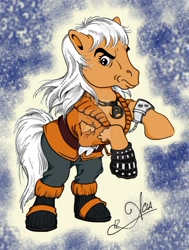 Size: 900x1193 | Tagged: safe, artist:acla13, imported from derpibooru, pony, khan, khan noonien singh, ponified, solo, star trek, star trek ii: the wrath of khan