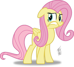 Size: 3000x2692 | Tagged: safe, artist:mlp-scribbles, imported from derpibooru, fluttershy, female, show accurate, simple background, solo, standing, the fairly oddparents, transparent background, vector