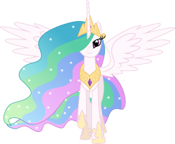 Size: 5183x4257 | Tagged: safe, artist:illumnious, imported from derpibooru, princess celestia, pony, .ai available, absurd resolution, female, mare, raised hoof, simple background, solo, transparent background, vector