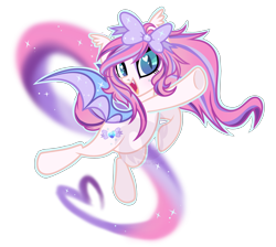 Size: 1280x1149 | Tagged: safe, artist:wicklesmack, imported from derpibooru, oc, oc only, oc:darling dearest, bat pony, pony, solo, watermark