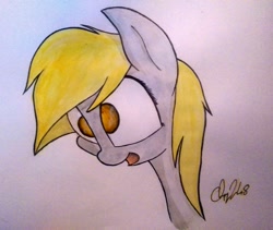 Size: 1798x1520 | Tagged: safe, artist:chrispy248, imported from derpibooru, derpy hooves, pegasus, pony, female, mare, solo, traditional art, watercolor painting