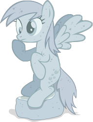 Size: 3815x5000 | Tagged: safe, artist:stinkehund, imported from derpibooru, derpy hooves, pegasus, pony, .svg available, absurd resolution, female, mare, parody, simple background, solo, statue, the thinker, transparent background, vector