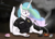 Size: 3500x2500 | Tagged: safe, artist:artistbrony, imported from derpibooru, princess celestia, anthro, bread, cigarette, clothes, donut, female, food, police officer, princess arrestia, solo, uniform