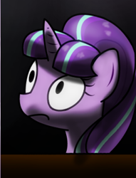 Size: 259x339 | Tagged: safe, artist:hoyeechun, edit, imported from derpibooru, starlight glimmer, cropped, female, reaction image, solo