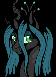 Size: 749x1029 | Tagged: safe, artist:chibikemono, imported from derpibooru, queen chrysalis, changeling, changeling queen, female, portrait, solo
