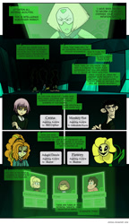 Size: 804x1396 | Tagged: safe, artist:crydius, imported from derpibooru, adagio dazzle, equestria girls, antagonist, bill cipher, comic, crona, crossover, flowey, frisk, gem, gravity falls, kim possible, monkey fist, pacifica northwest, peridot, peridot (steven universe), soul eater, soundwave, steven quartz universe, steven universe, transformers, undertale