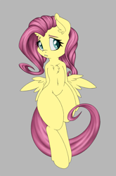 Size: 1321x2000 | Tagged: safe, artist:dfectivedvice, imported from derpibooru, fluttershy, semi-anthro, chest fluff, ear fluff, female, solo, wip