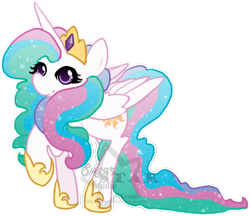 Size: 856x741 | Tagged: safe, artist:sugarstarstudio, imported from derpibooru, princess celestia, pony, cute, cutelestia, female, mare, raised hoof, simple background, smiling, solo, transparent background, watermark