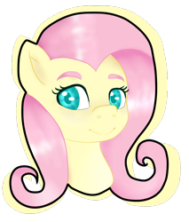 Size: 850x999 | Tagged: safe, artist:rianama, imported from derpibooru, fluttershy, bust, colored pupils, female, looking at you, portrait, simple background, solo, transparent background