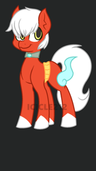 Size: 640x1136 | Tagged: safe, artist:icicle212, imported from derpibooru, pony, youkai, jibanyan, ponified, solo, yo-kai watch
