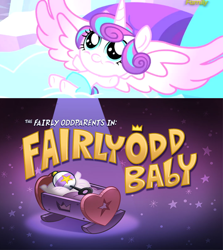 Size: 714x800 | Tagged: safe, imported from derpibooru, princess flurry heart, spoiler:s06, comparison, drama, flurry heart drama, op is a duck, op is trying to start shit, the fairly oddparents