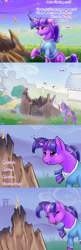 Size: 1280x3940 | Tagged: safe, artist:viwrastupr, imported from derpibooru, twilight sparkle, comic:samurai twilight, alternate universe, clothes, cloven hooves, comic, female, kimono (clothing), samurai twilight, solo, tail wrap, tumblr