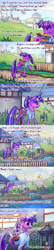 Size: 1280x5910 | Tagged: safe, artist:viwrastupr, imported from derpibooru, twilight sparkle, comic:samurai twilight, alternate universe, broken horn, clothes, cloven hooves, comic, kimono (clothing), samurai twilight, tail wrap, tumblr