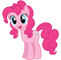 Size: 1935x1889 | Tagged: artist needed, safe, edit, imported from derpibooru, pinkie pie, alternate hairstyle, cute, diapinkes, double mane, mullet, simple background, transparent background, vector