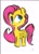 Size: 1024x1408 | Tagged: safe, artist:winterstorm42, imported from derpibooru, fluttershy, female, looking away, looking up, simple background, solo, standing, traditional art, watermark, white background