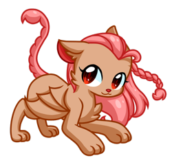 Size: 538x495 | Tagged: safe, artist:cloureed, imported from derpibooru, oc, oc only, oc:squiggles, manticore, art trade, simple background, solo, transparent background