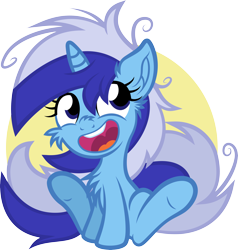 Size: 6000x6309 | Tagged: safe, artist:agamnentzar, imported from derpibooru, minuette, pony, absurd resolution, chest fluff, female, fluffy, messy mane, solo