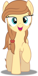 Size: 3242x6500 | Tagged: safe, artist:dashiesparkle, imported from derpibooru, oc, oc only, oc:cream heart, pony, .svg available, raised hoof, show accurate, simple background, solo, transparent background, vector