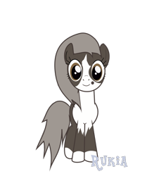 Size: 1066x1278 | Tagged: artist needed, source needed, useless source url, safe, imported from derpibooru, oc, oc only, oc:rukia, pony, inkscape, looking at you, ponified, ponyscape, simple background, solo, transparent background, vector