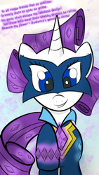Size: 640x1136 | Tagged: safe, artist:briarspark, imported from derpibooru, radiance, rarity, power ponies (episode), female, green lantern, looking at you, oath, parody, power ponies, raised hoof, solo