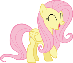 Size: 2145x1845 | Tagged: artist needed, safe, edit, imported from derpibooru, fluttershy, alternate hairstyle, double mane, female, happy, simple background, solo, transparent background, vector