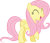 Size: 2145x1845 | Tagged: artist needed, safe, edit, imported from derpibooru, fluttershy, alternate hairstyle, double mane, female, happy, simple background, solo, transparent background, vector