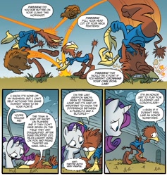 Size: 1319x1391 | Tagged: safe, artist:jay fosgitt, idw, imported from derpibooru, firegem, rarity, pony, unicorn, spoiler:comic, spoiler:comicff24, boffypuff, butt, comic, female, mare, plot