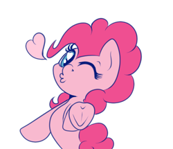 Size: 491x423 | Tagged: safe, artist:alazak, imported from derpibooru, pinkie pie, pony, blowing a kiss, cute, diapinkes, duckface, female, heart, heart eyes, looking at you, mare, one eye closed, simple background, solo, transparent background, underhoof, wingding eyes, wink