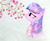 Size: 1000x812 | Tagged: safe, artist:galekz, imported from derpibooru, twilight sparkle, pony, unicorn, clothes, female, flower, mare, scarf, solo, unicorn twilight