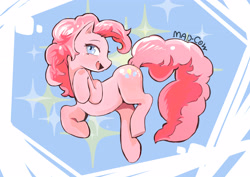 Size: 3508x2480 | Tagged: safe, artist:pk4g, imported from derpibooru, pinkie pie, earth pony, pony, cute, cute little fangs, diapinkes, fangs, female, mare, open mouth, solo