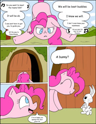 Size: 1024x1322 | Tagged: safe, artist:average-00, imported from derpibooru, angel bunny, pinkie pie, comic:opposites, comic, song