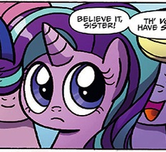 Size: 233x214 | Tagged: safe, artist:agnesgarbowska, idw, imported from derpibooru, screencap, starlight glimmer, twilight sparkle, alicorn, pony, unicorn, spoiler:comic, cute, female, glimmerbetes, mare, twilight sparkle (alicorn)