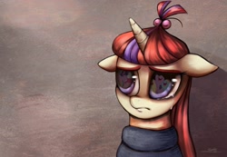 Size: 1950x1350 | Tagged: safe, artist:coke-brother, imported from derpibooru, moondancer, pony, crying, eye reflection, female, reflection, solo