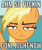 Size: 301x362 | Tagged: safe, edit, edited screencap, imported from derpibooru, screencap, applejack, ppov, caption, female, meme, messy mane, reaction image, solo, text, vulgar, wet mane