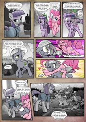 Size: 1363x1920 | Tagged: safe, artist:pencils, imported from derpibooru, limestone pie, maud pie, pinkie pie, spike, twilight sparkle, oc, oc:anon, alicorn, dragon, earth pony, human, pony, comic:anon's pie adventure, butt, comic, dock, dragons riding ponies, female, glomp, heart, hug, human male, male, mare, pinkie pie riding limestone pie, plot, ponies riding ponies, riding, scenery, sibling love, siblings, sisterly love, sisters, spike riding twilight, tackle, taste the rainbow, tongue out, town, twilight sparkle (alicorn), underhoof