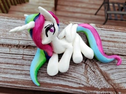 Size: 640x480 | Tagged: safe, artist:triplerainbowdash, imported from derpibooru, princess celestia, craft, female, photo, sculpture, solo, traditional art, wet mane