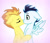 Size: 974x830 | Tagged: safe, artist:mydash, imported from derpibooru, soarin', spitfire, pegasus, pony, duo, kiss on the lips, kissing, male, shipping, soarinfire, straight