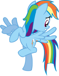 Size: 2947x3792 | Tagged: safe, artist:chromadancer, imported from derpibooru, rainbow dash, griffon the brush off, female, simple background, solo, transparent background, vector