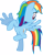 Size: 2947x3792 | Tagged: safe, artist:chromadancer, imported from derpibooru, rainbow dash, griffon the brush off, female, simple background, solo, transparent background, vector