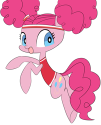 Size: 881x1088 | Tagged: safe, artist:p-skink, imported from derpibooru, pinkie pie, butt, clothes, female, pinktails pie, plot, simple background, solo, white background