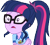 Size: 7000x6238 | Tagged: safe, artist:luckreza8, imported from derpibooru, sci-twi, twilight sparkle, equestria girls, legend of everfree, absurd resolution, camp everfree logo, camp everfree outfits, clothes, crossed arms, female, glasses, open mouth, simple background, solo, transparent background, vector