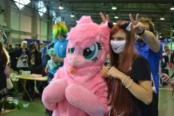 Size: 2560x1708 | Tagged: safe, artist:ketika, imported from derpibooru, oc, oc:fluffle puff, human, 2016, clothes, cosplay, costume, fursuit, irl, irl human, photo, rubronycon