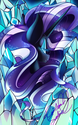 Size: 800x1280 | Tagged: safe, artist:rainbowsaliva, imported from derpibooru, nightmare rarity, rarity, female, looking back, solo